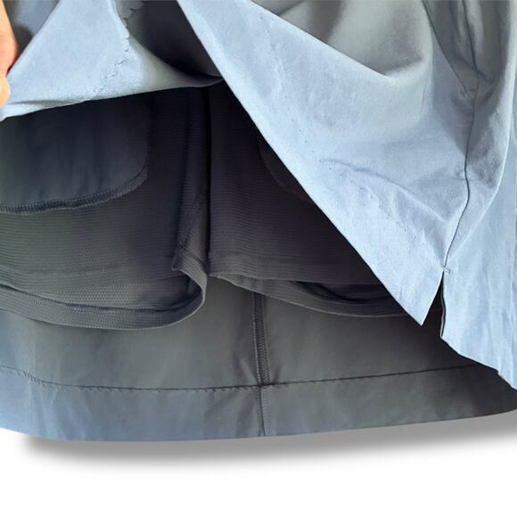 Athleta Soho athletic cottage blue skort with pockets sz 12 - Picture 5 of 6